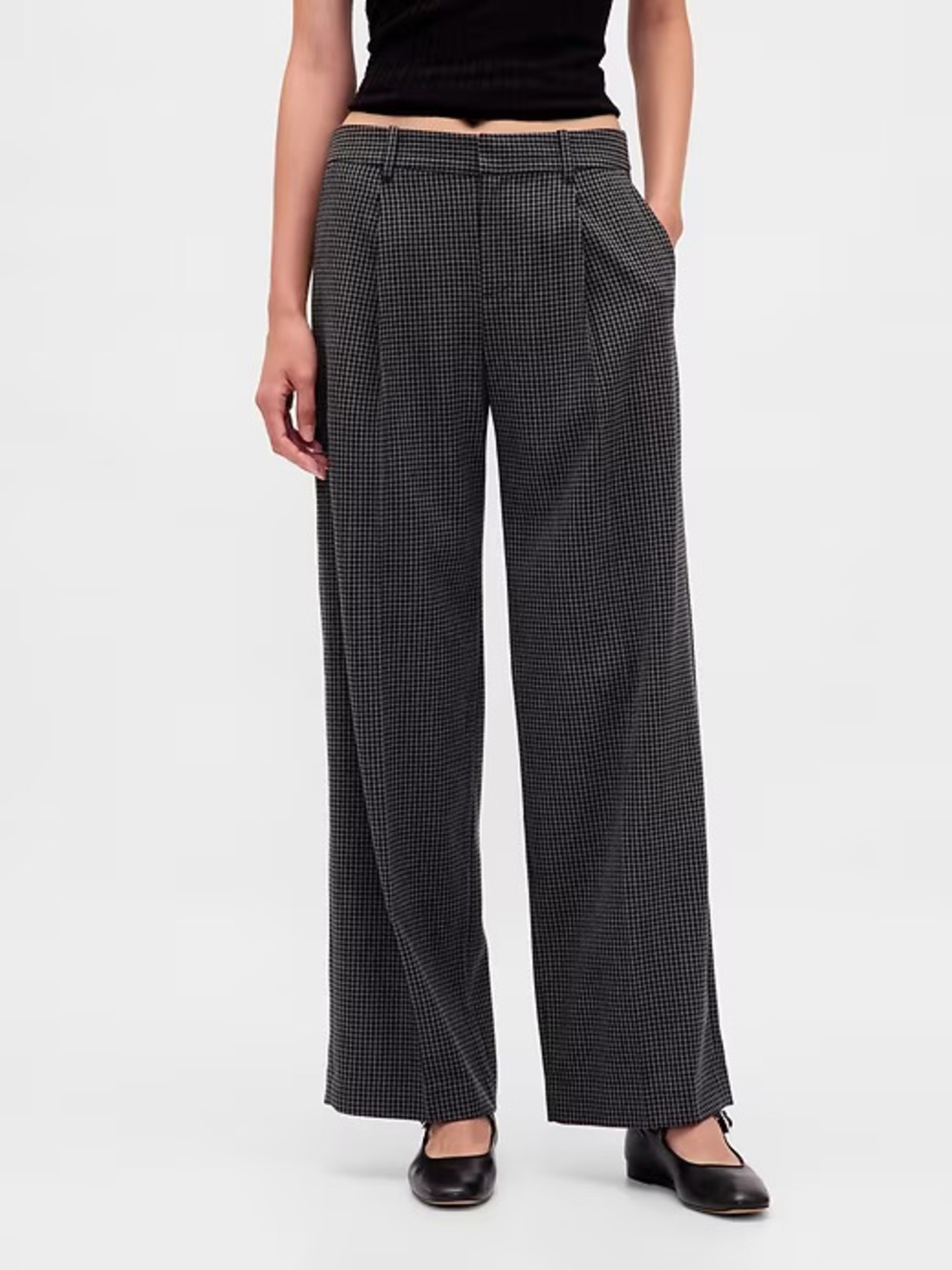 GAP NWT 365 Low Rise Brushed Twill Pleated Trousers
